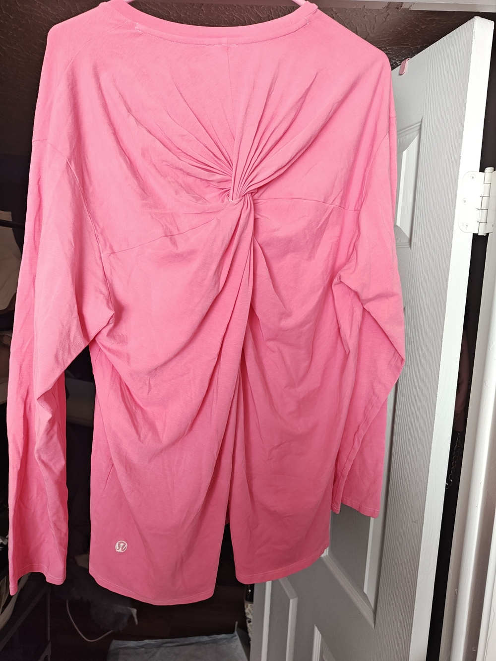 lululemon athletica UPCYCLED Twist-Back Long Sleeve Top in Pink